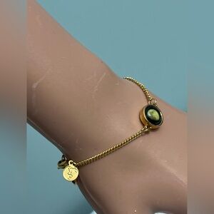 Vintage gold-toned metal bracelet moonglow”